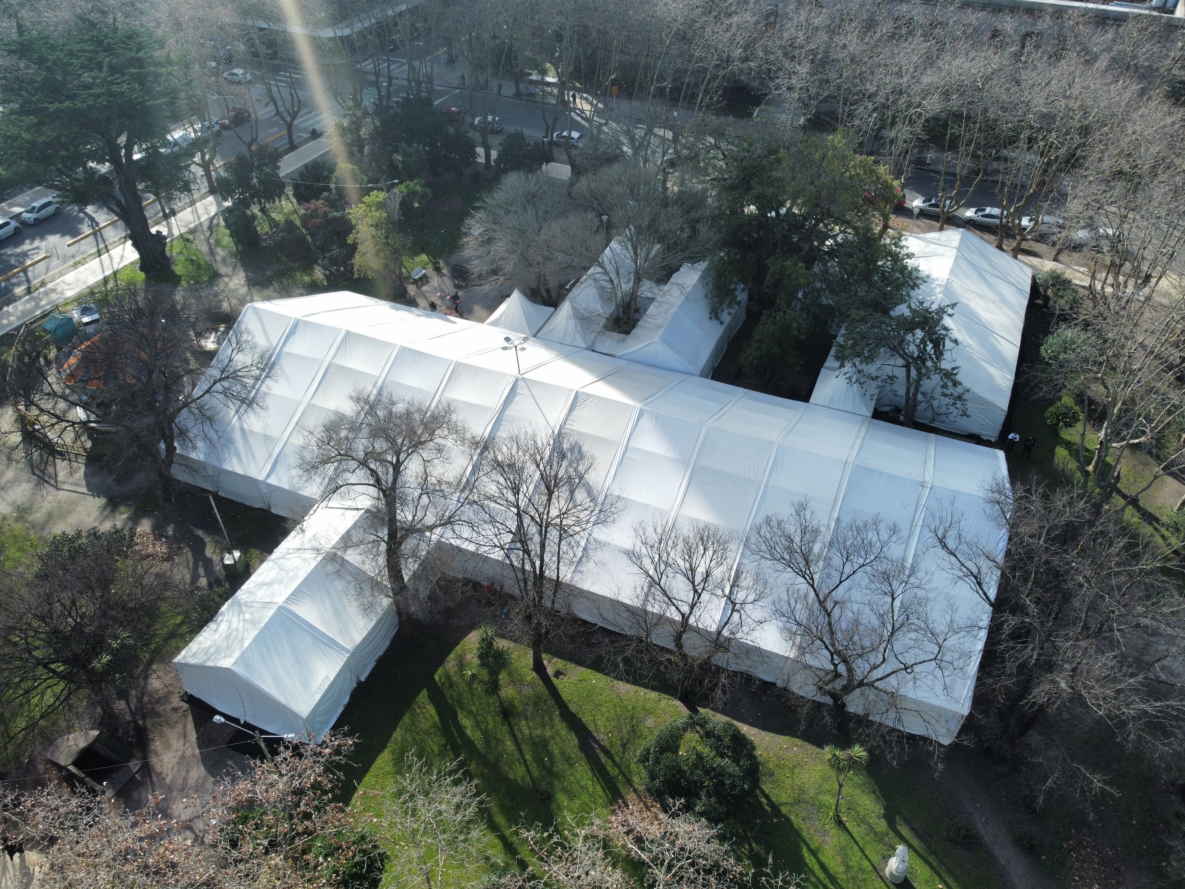 Interior carpa estructural